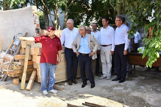 Salihli Atatürk Evi’nde Restorasyon Devam Ediyor 1