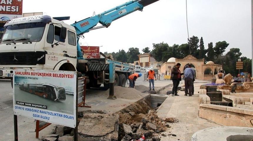 Trambüs Projesinin Birinci Etap Çalışmaları Sürüyor