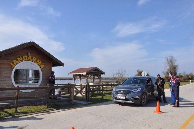 Kuş Cenneti’nde Jandarma Huzur Sağlıyor