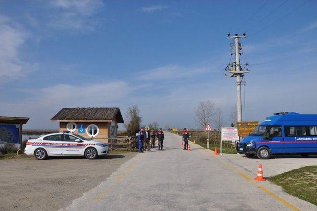 Kuş Cenneti’nde Jandarma Huzur Sağlıyor