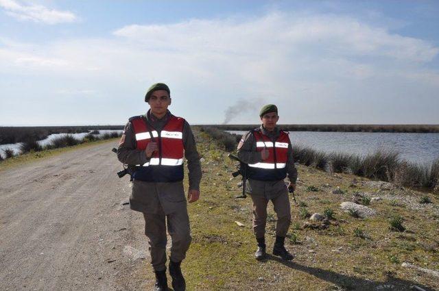 Kuş Cenneti’nde Jandarma Huzur Sağlıyor