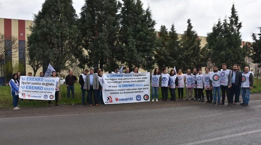 &Ouml;z İplik İş Sendikası&rsquo;ndan İşten &Ccedil;ıkarılan İş&ccedil;ilere Destek