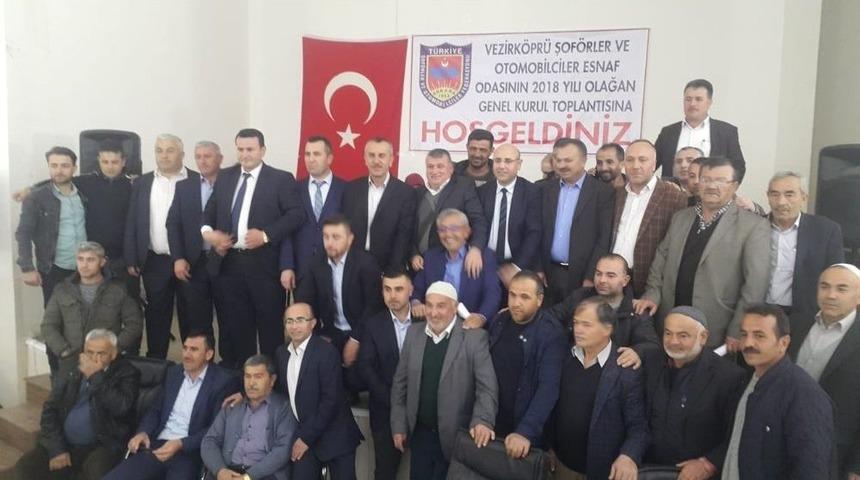 Vezirk&ouml;pr&uuml;&rsquo;de Şof&ouml;rler Ve Otomobilciler Başkanını Se&ccedil;ti