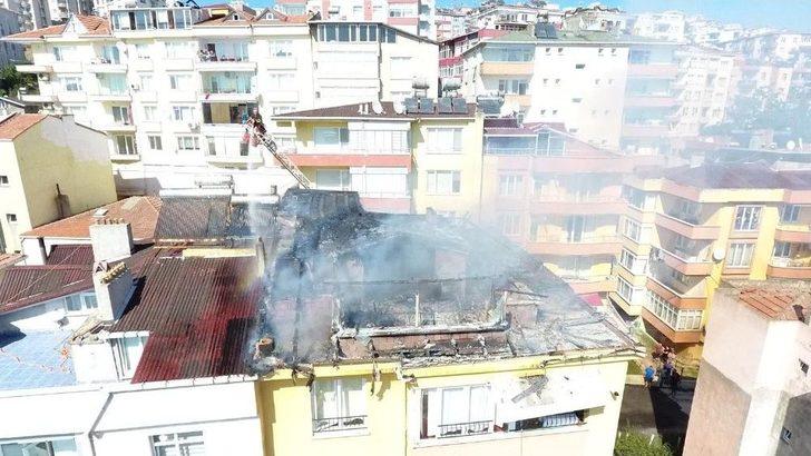 Sinop’ta Çatı Katında Yangın G2
