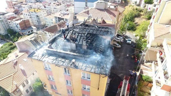 Sinop’ta Çatı Katında Yangın G3