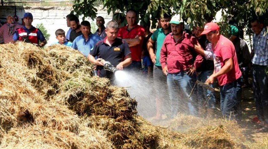 Sarıg&ouml;l&rsquo;de Samanlık Yangını