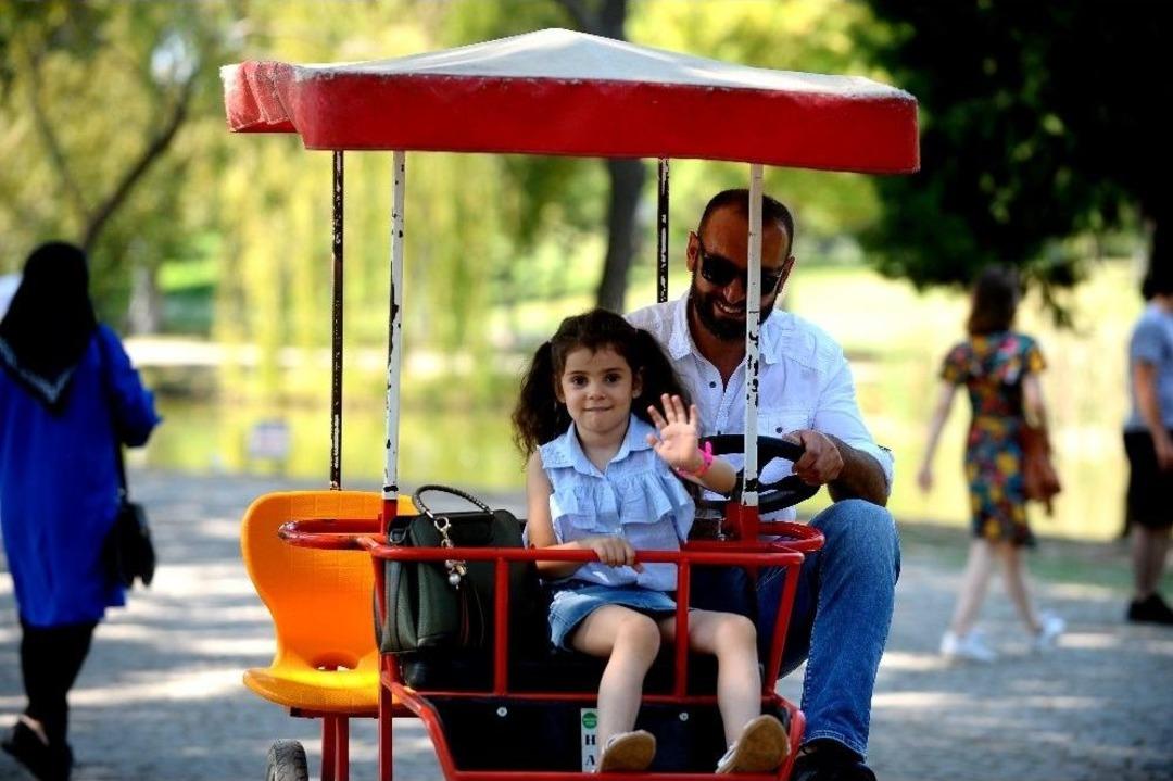 Kurban Bayramı&rsquo;nda Hayvanat Bah&ccedil;esine Yoğun İlgi