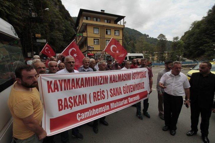 Rize’nin Çamlıhemşin İlçesinde Vatandaşlar Kaymakamlarının Gitmemesi İçin Toplandılar G5
