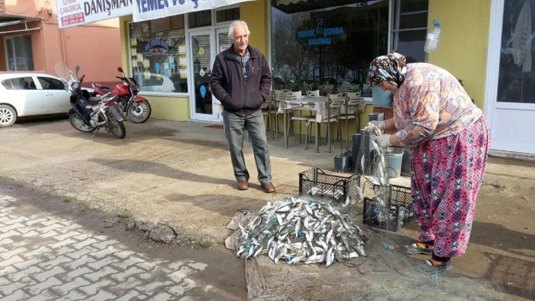 Yasağa Bir G&uuml;n Kala G&ouml;lden Balık Fışkırdı
