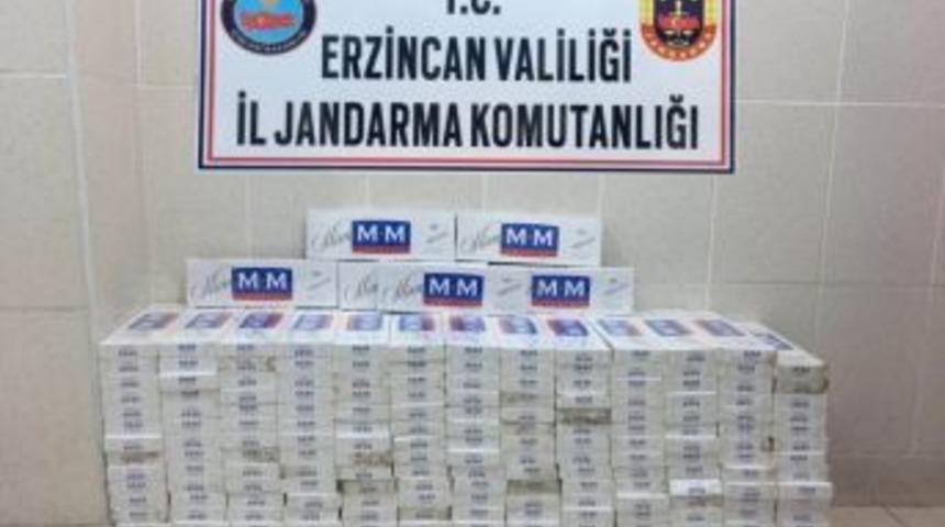 Erzincan Da 2 Bin 270 Paket Ka&ccedil;ak Sigara Ele Ge&ccedil;irildi