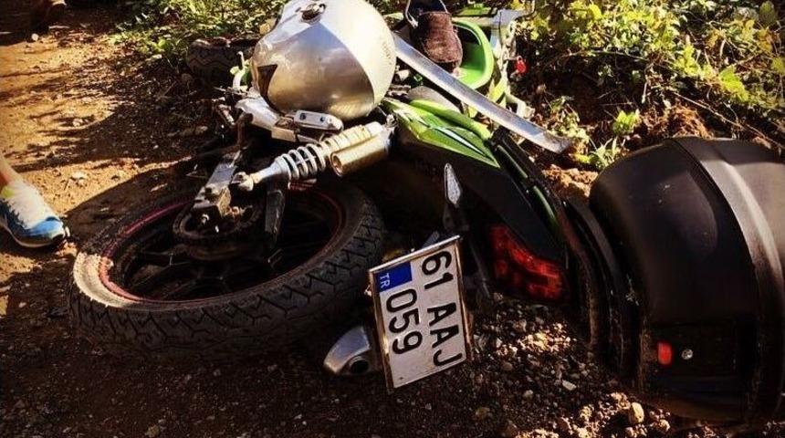 Trabzon&rsquo;da Motosiklet Kazası