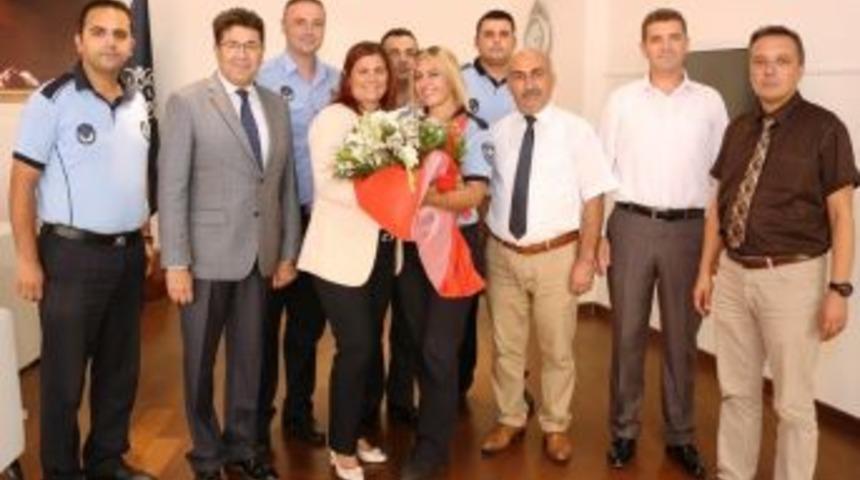 Zabıtalardan Başkan Çerçioğlu’na Ziyaret