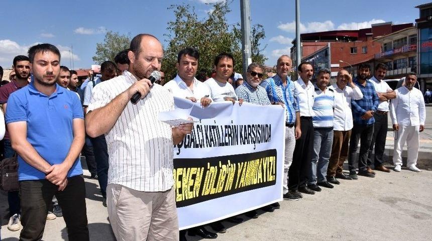 Muş’ta, İdlib’e Yönelik Saldırı Protesto Edildi