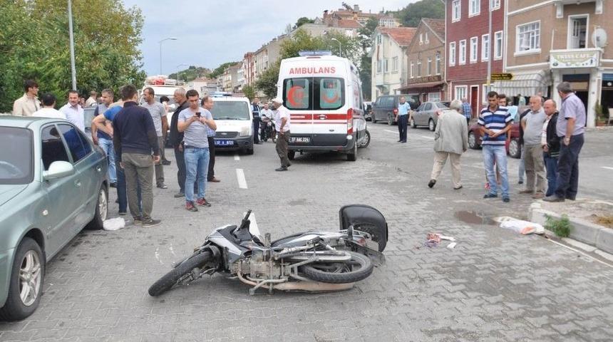 Motosikletin Çarptığı Küçük Kız Yaralandı