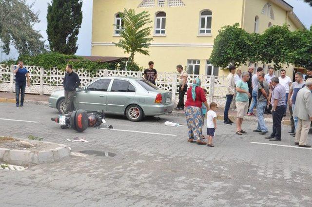 Motosikletin Çarptığı Küçük Kız Yaralandı