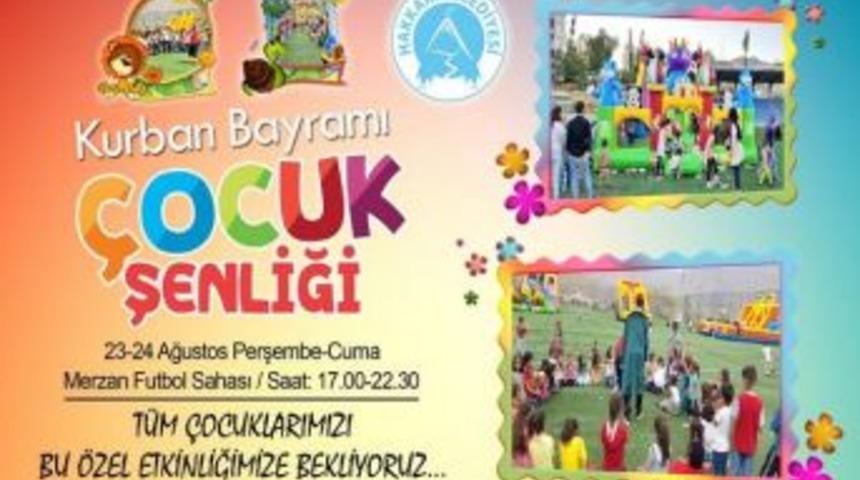 Hakkari Belediyesi &Ccedil;ocuk Şenliği D&uuml;zenledi