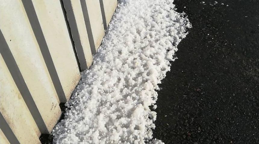 Malatya&rsquo;da Dolu Yağışı