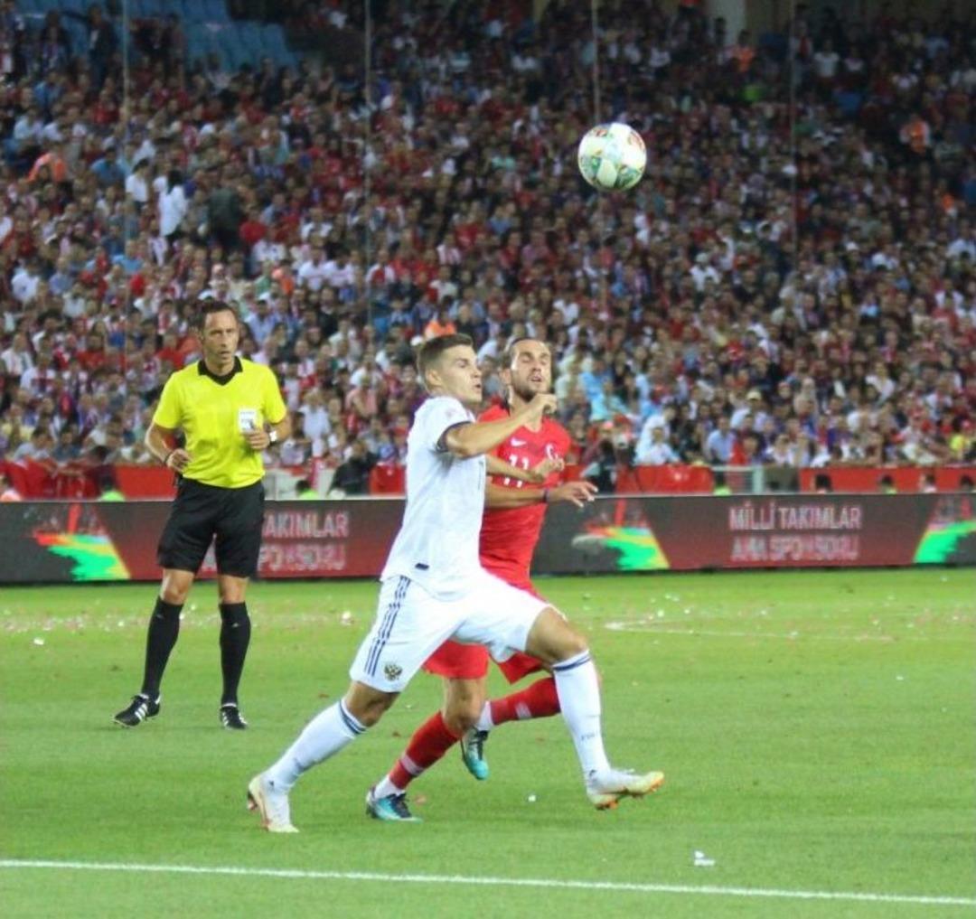 Uefa Uluslar B Ligi: T&uuml;rkiye: 1 - Rusya: 1 (ilk Yarı)
