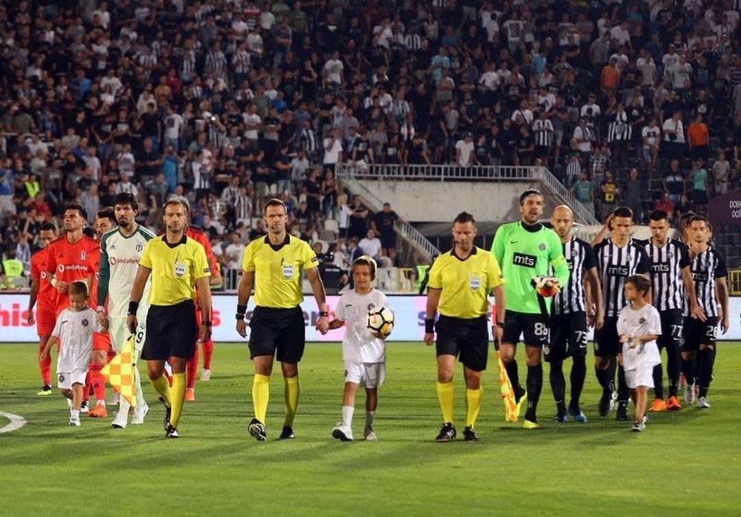 Uefa Avrupa Ligi: Partizan: 1 - Beşiktaş: 1 (ilk Yarı)