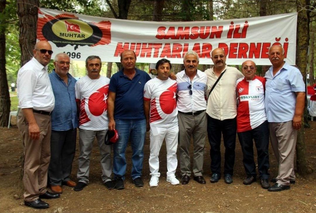 Samsun&rsquo;un Muhtarları Piknikte Buluştu