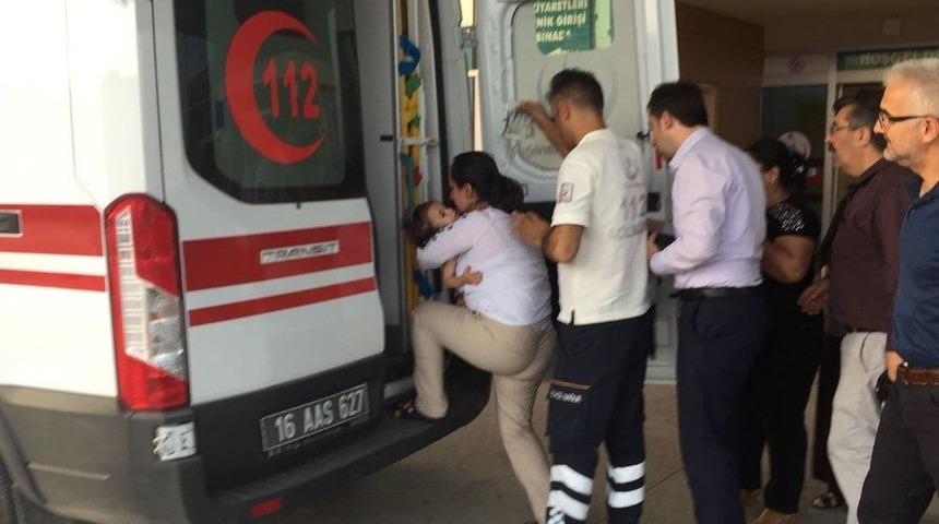 1. Kattan D&uuml;şen Bebek Yaralandı