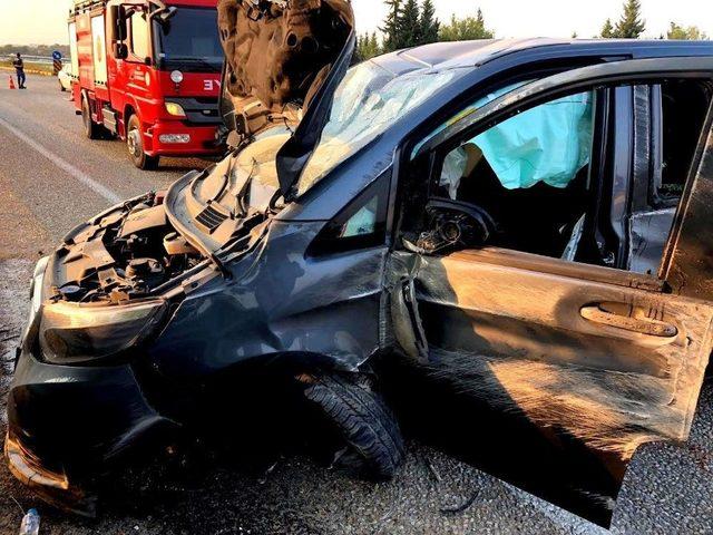 Manisa’da Trafik Kazası 4 Yaralı