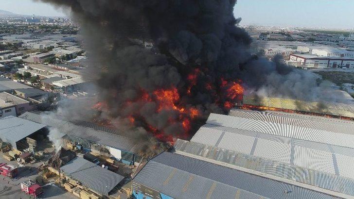 Konya’da Matbaacılar Sitesi’nde Bulunan Bir Fabrikada Yangın Çıktı. Yangın Kısa G3