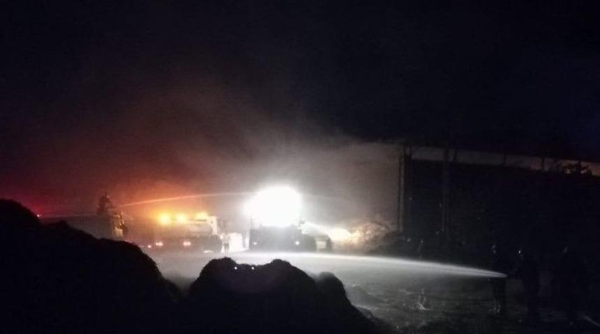 Besi Yangınında 400 Ton Saman Yandı