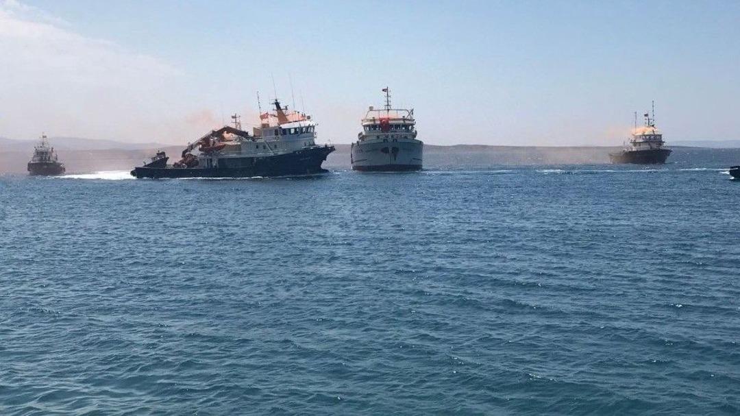 9 Yıllık Esaretten Sonra T&uuml;rk Gemileri Yurda D&ouml;nd&uuml;