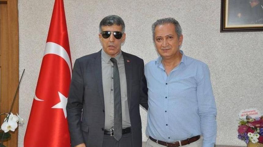 Şehit Aileleri Derneğinden İl Milli Eğitim M&uuml;d&uuml;rl&uuml;ğ&uuml;ne Ziyaret