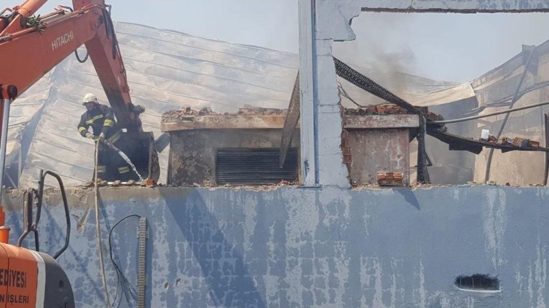 Aydın Nazilli&rsquo;de Fabrika Yangını