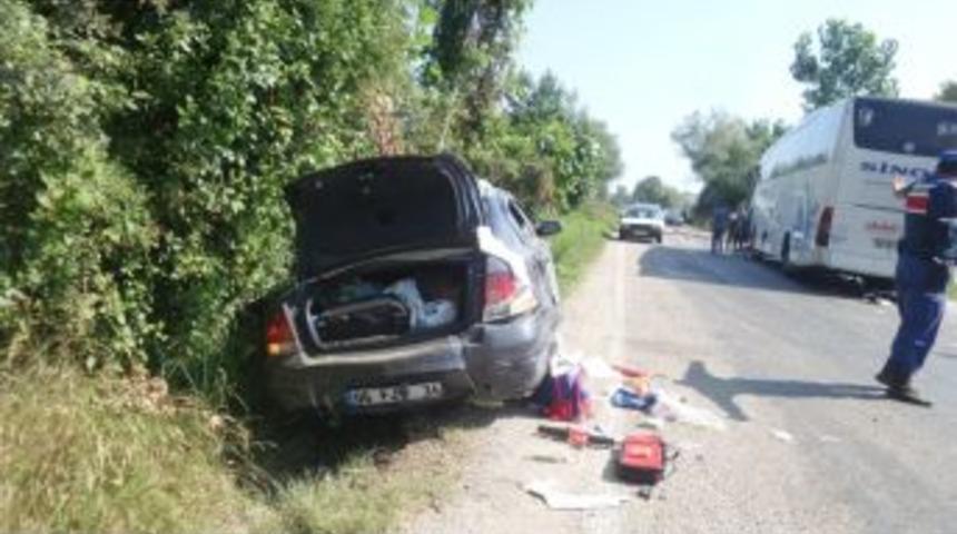 Sinop’ta Trafik Kazası: 1 Yaralı