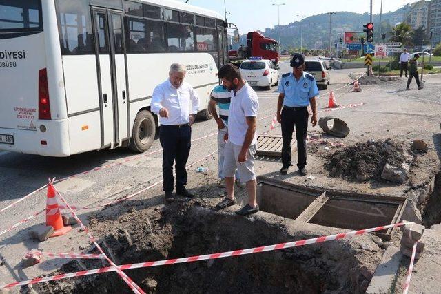 Başkan Yılmaz, Alt Yapı Çalışmalarını Yerinde İnceledi