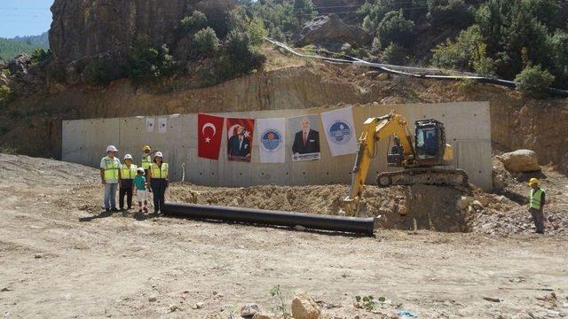 Gülnar Ilısu İçmesuyu İnşaatının Temeli Törenle Atıldı