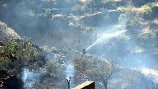 Talas’ta Ot Yangını