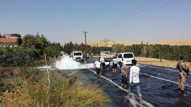 Nusaybin’de İçme Suyu Borusu Patladı