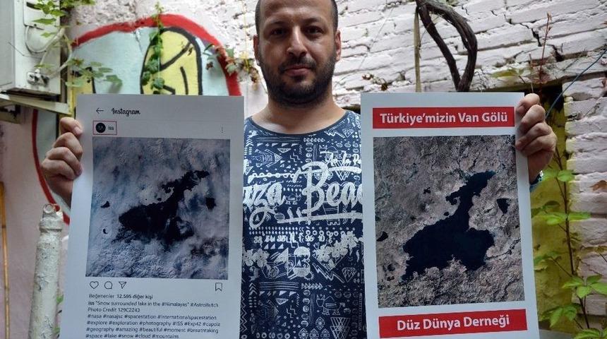 D&uuml;z D&uuml;nya Fanatiğinden Nasa Astronotunun &Ccedil;ektiği Fotoğrafa Tepki