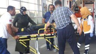 Yüksekten Düşen İnşaat İşçisi Yaralandı