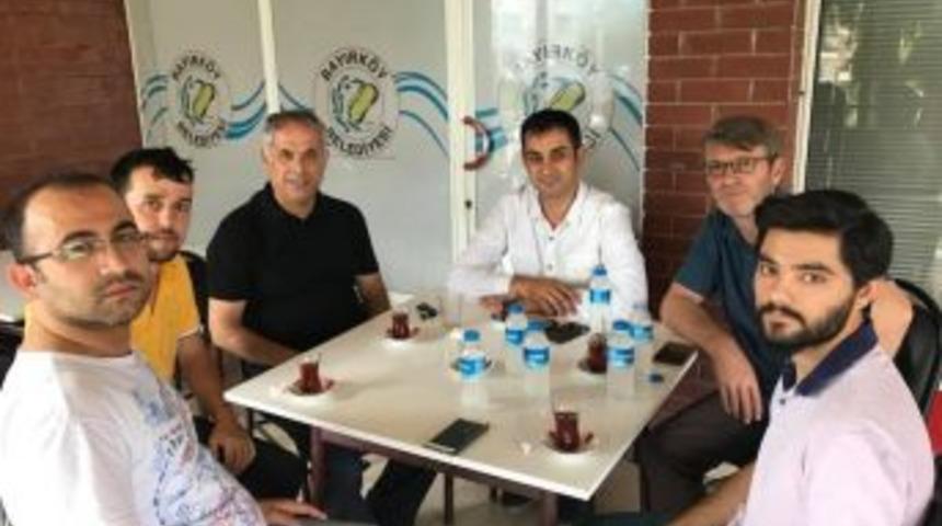 Ak Parti İl&ccedil;e Başkanı Akın, Başkan Yaman İle Bir Araya Geldi