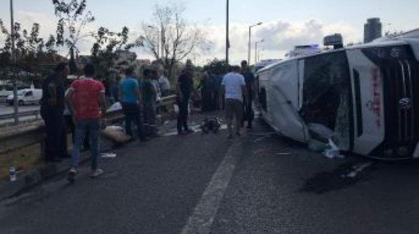 Tem Otoyolu&rsquo;nda Feci Kaza