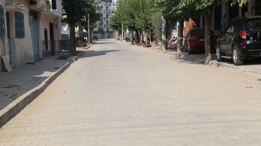 Turgutlu&rsquo;da 5 Mahalleye 10 Bin Metrekare Parke Taşı