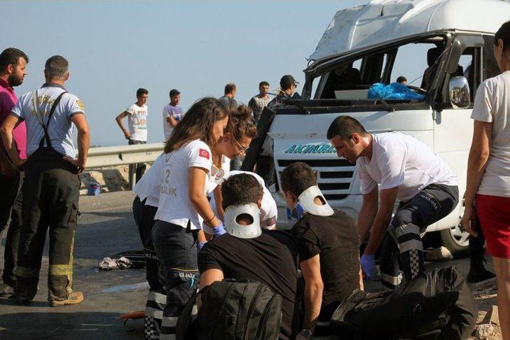 Bodrum’da Yolcu Minibüsü Devrildi: 16 Yaralı G4