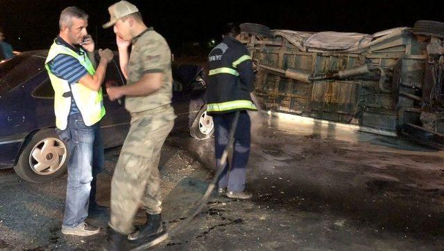 Kahramanmaraş’ta Minibüs İle Otomobil Çarpıştı: 5 Yaralı