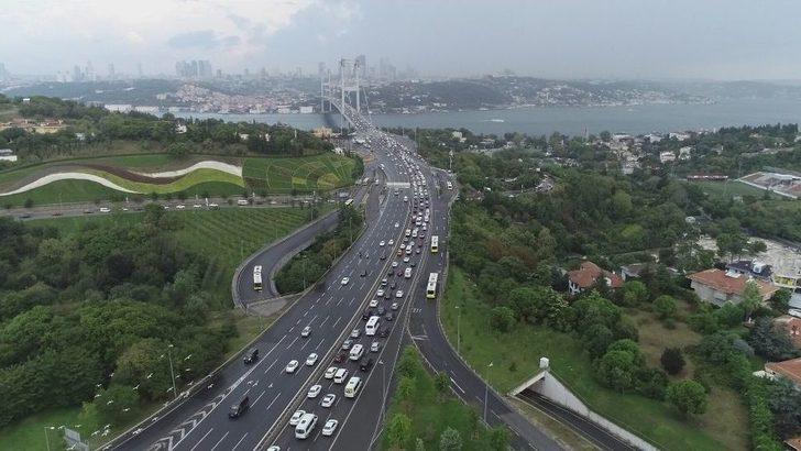İstanbul’da Okula Uyumun İlk Gününde Oluşan Trafik Yoğunluğu Havadan Görüntülendi G1