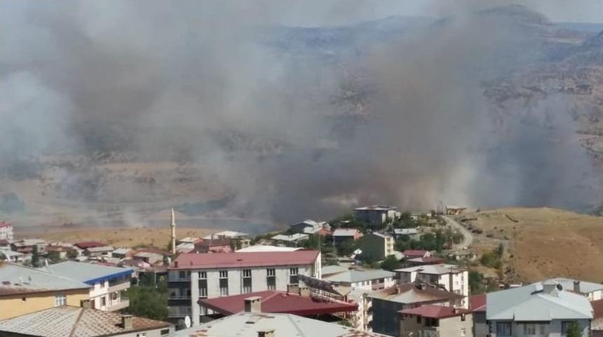 Kulp&rsquo;ta &Ccedil;&ouml;p Yangını Paniğe Neden Oldu