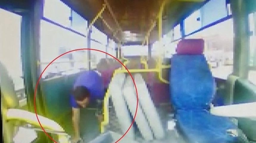 (özel)park Halindeki Halk Otobüslerine Giren Hırsızlar, Sürücüleri İsyan Ettirdi