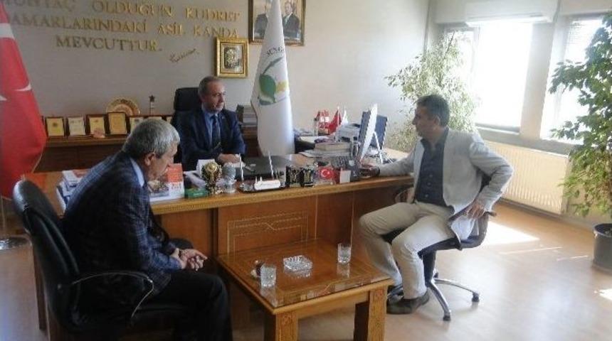 Milletvekili K&ouml;seden Başkan Şahinere Ziyaret