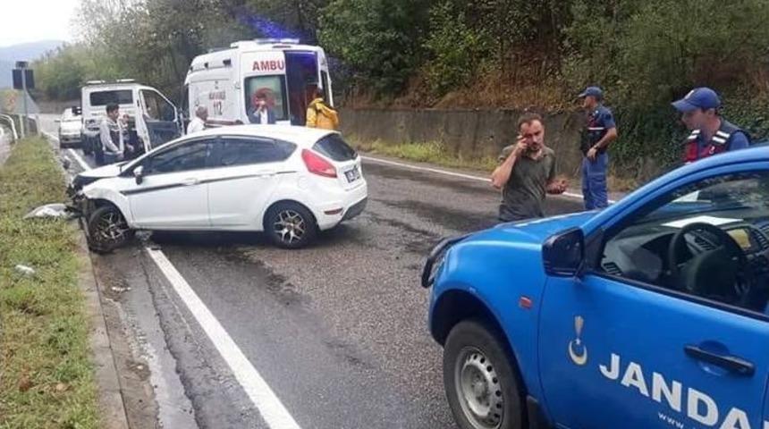 &Ccedil;aycuma&rsquo;da Trafik Kazası: 2 Yaralı