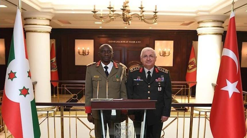Burundi Genelkurmay Başkanı Nıyongabo, Genelkurmay Başkanı G&uuml;ler&rsquo;i Ziyaret Etti