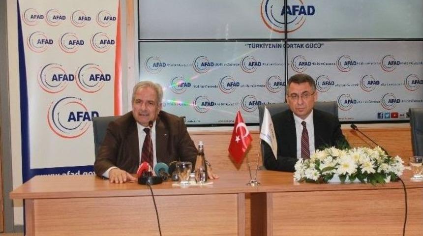 Afad Başkanı Oktay, Filistin B&uuml;y&uuml;kel&ccedil;isi Maarouf&rsquo;u Kabul Etti